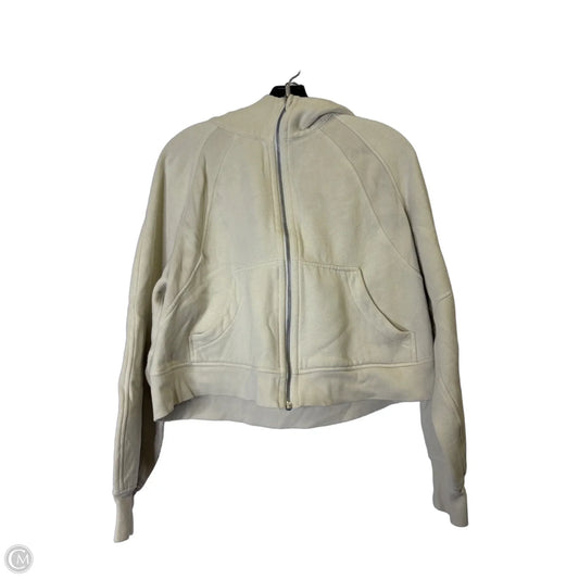 Athletic Jacket By Lululemon In Beige, Size: M