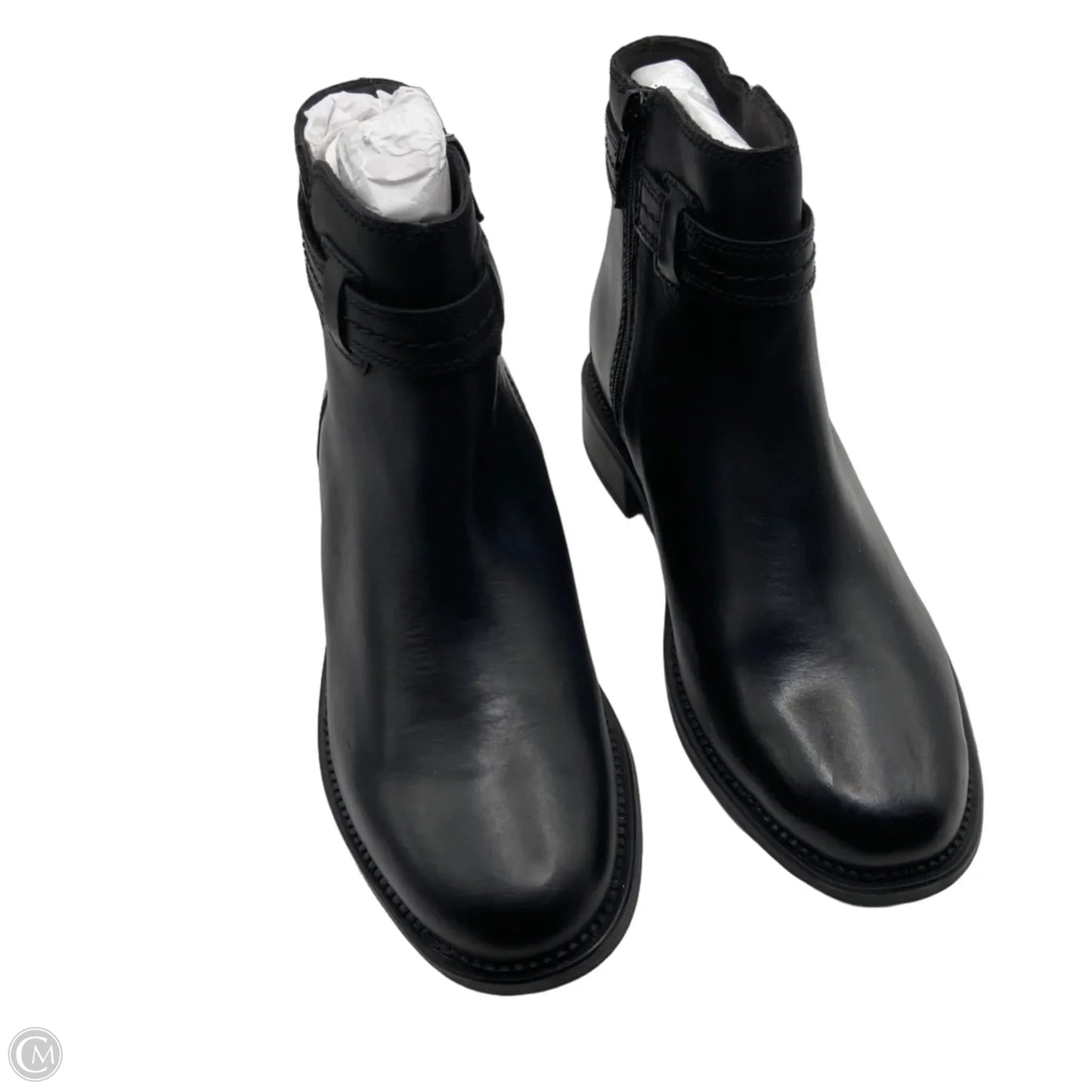 Boots Ankle Heels By Clarks In Black, Size: 9