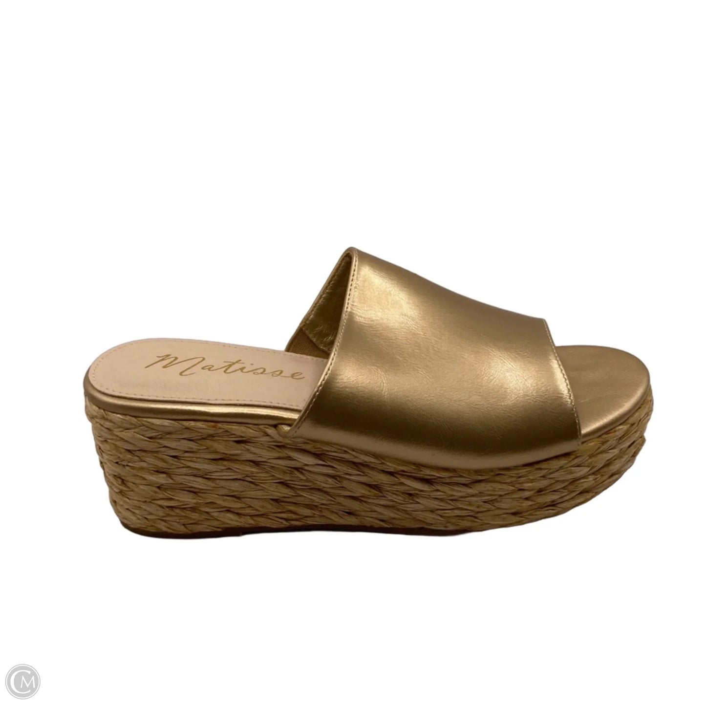 Sandals Heels Platform By Matisse In Gold, Size: 10