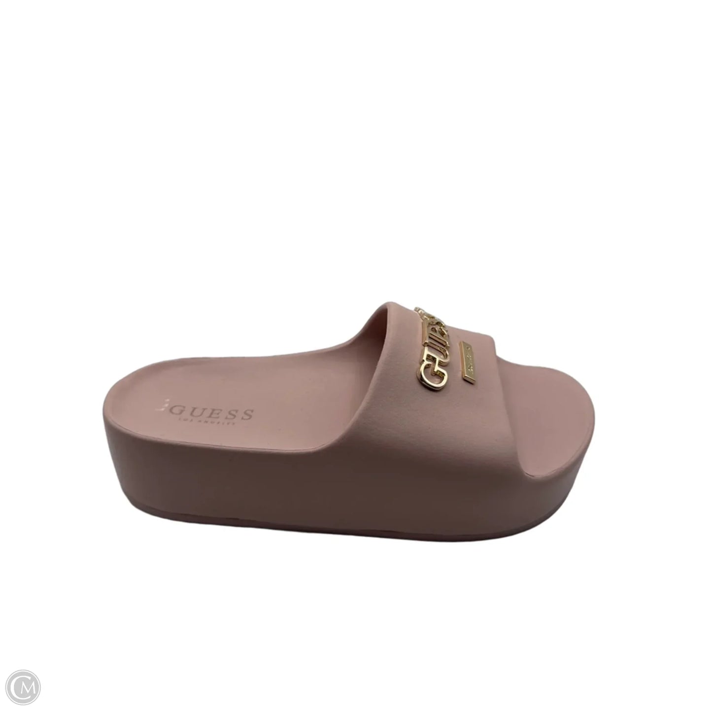 Sandals Heels Platform By Guess In Pink, Size: 6
