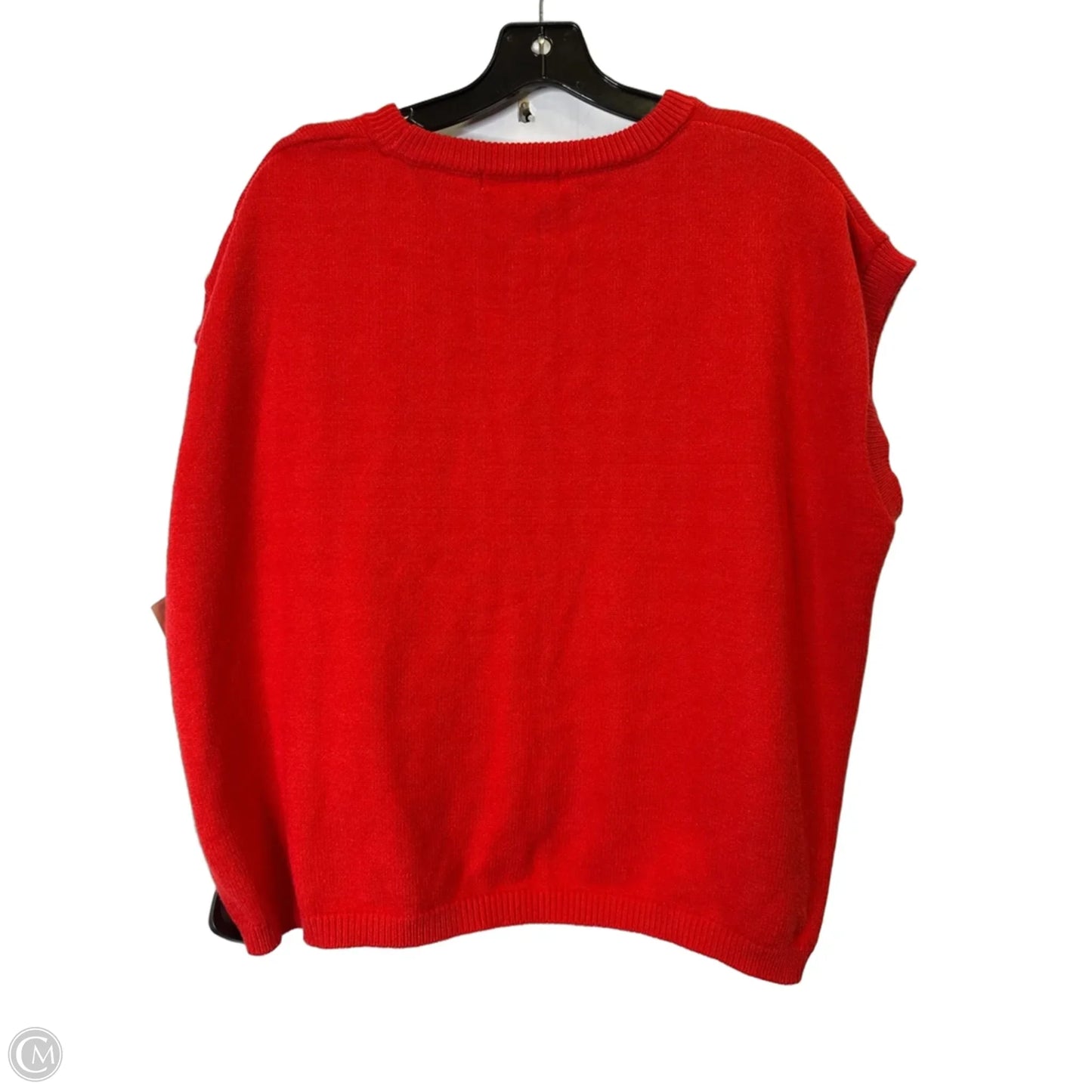 Sweater Short Sleeve By Zenana In Red, Size: L