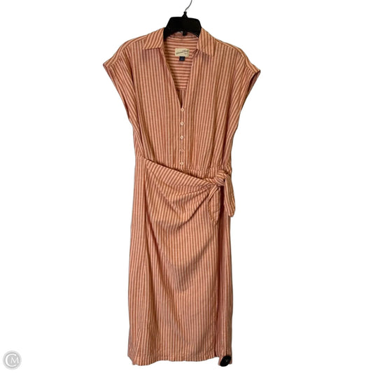 Dress Casual Midi By Universal Thread In Striped Pattern, Size: S