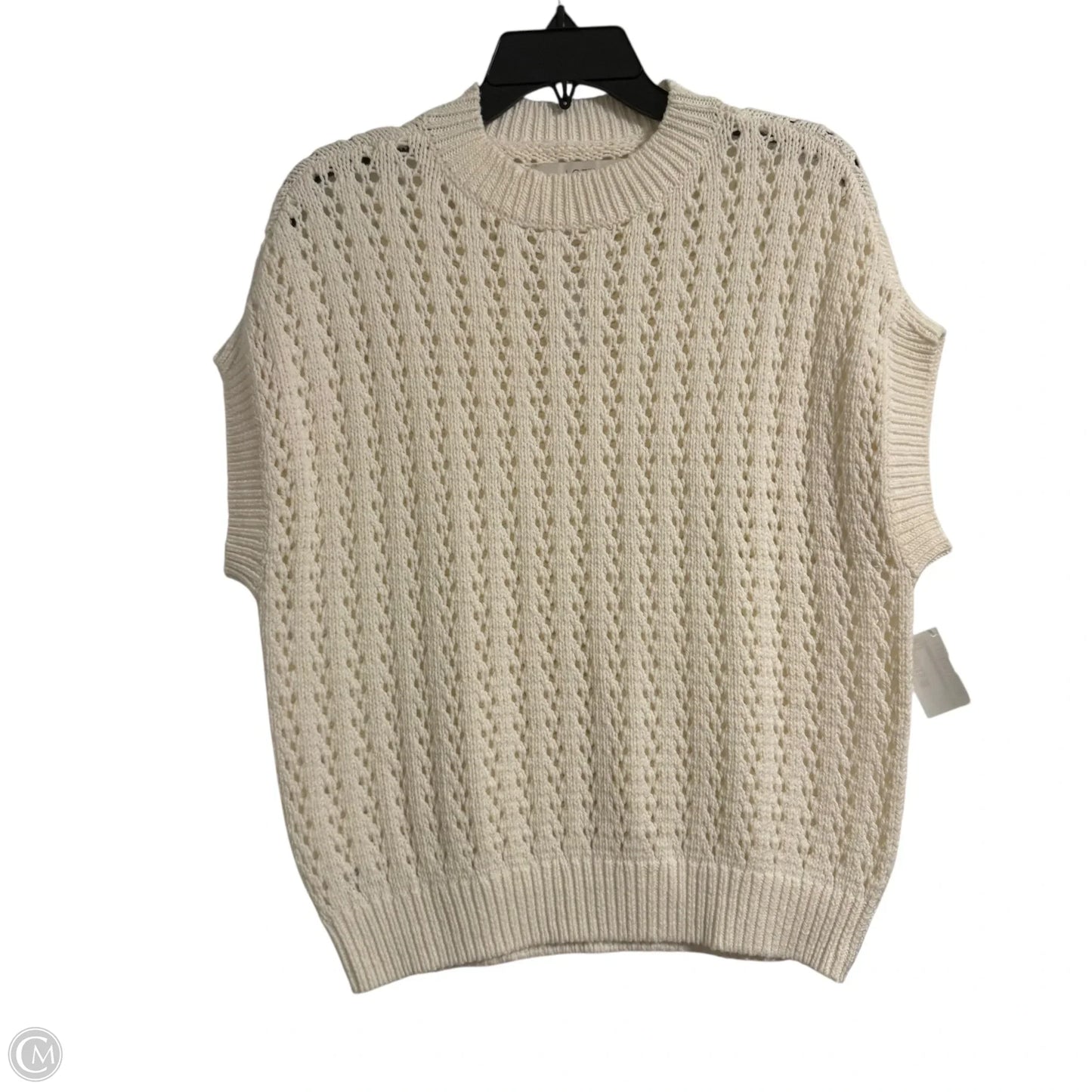 Sweater By Loft In Cream, Size: L