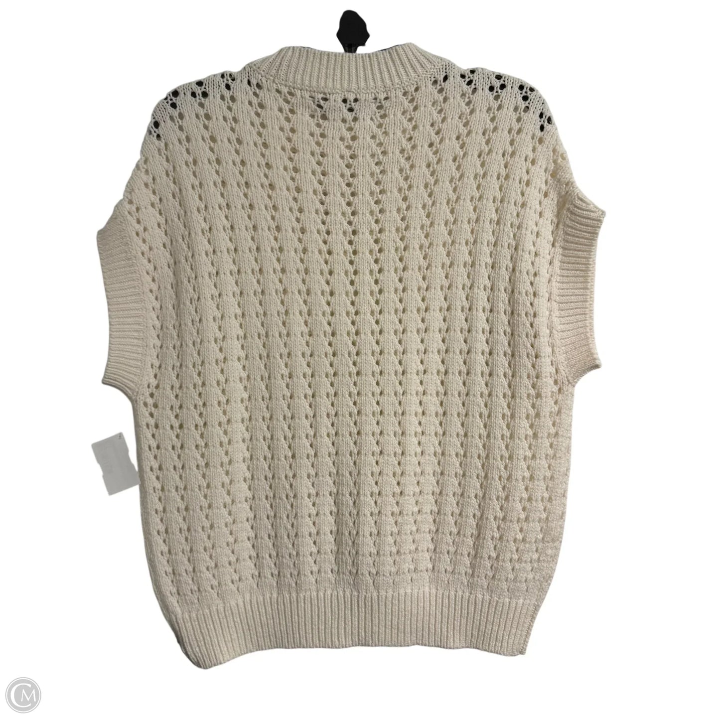 Sweater By Loft In Cream, Size: L
