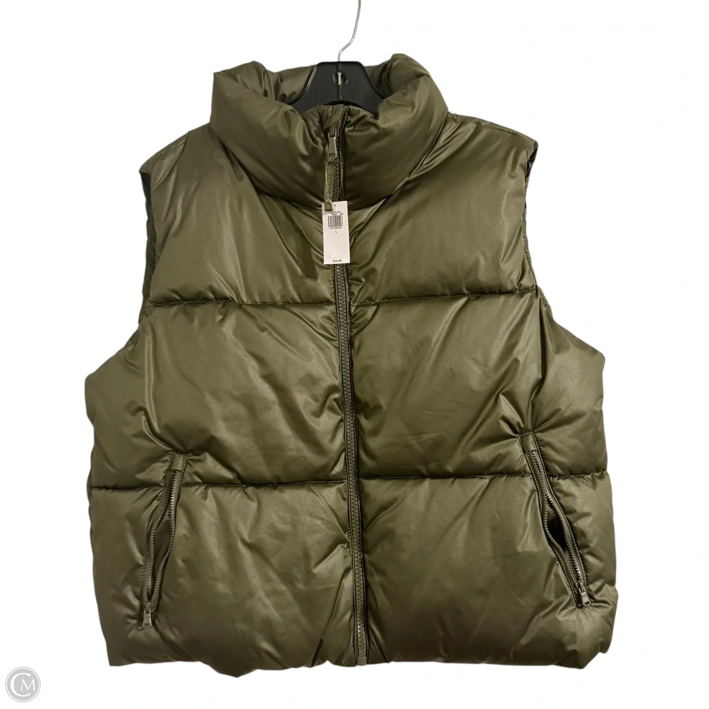 Vest Puffer & Quilted By Old Navy In Green, Size: L