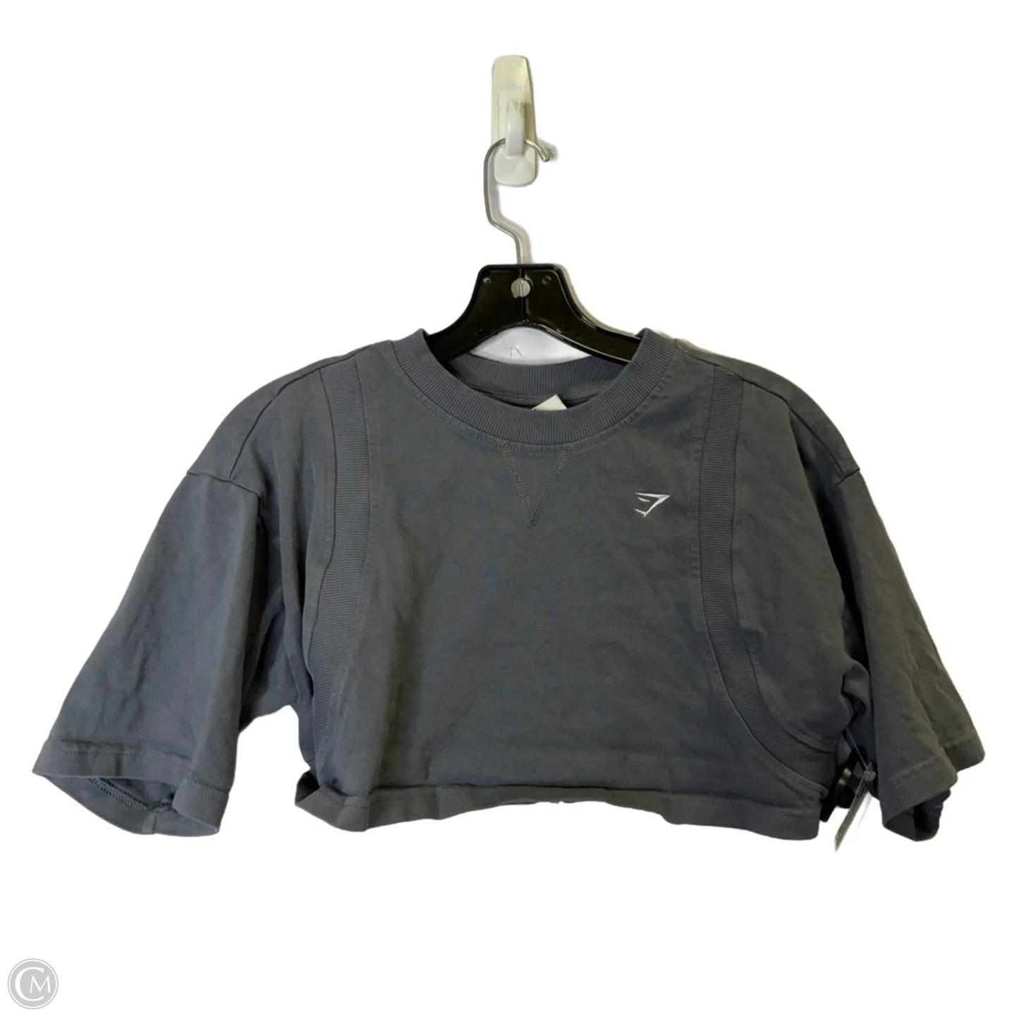 Athletic Top Short Sleeve By Gym Shark In Grey, Size: S