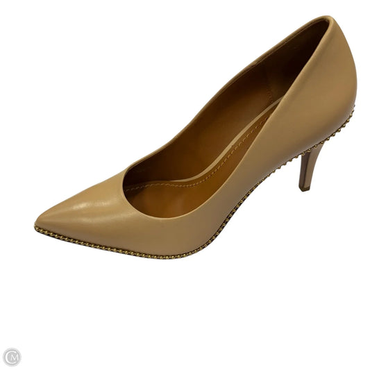 Shoes Designer By Coach In Beige, Size: 9.5