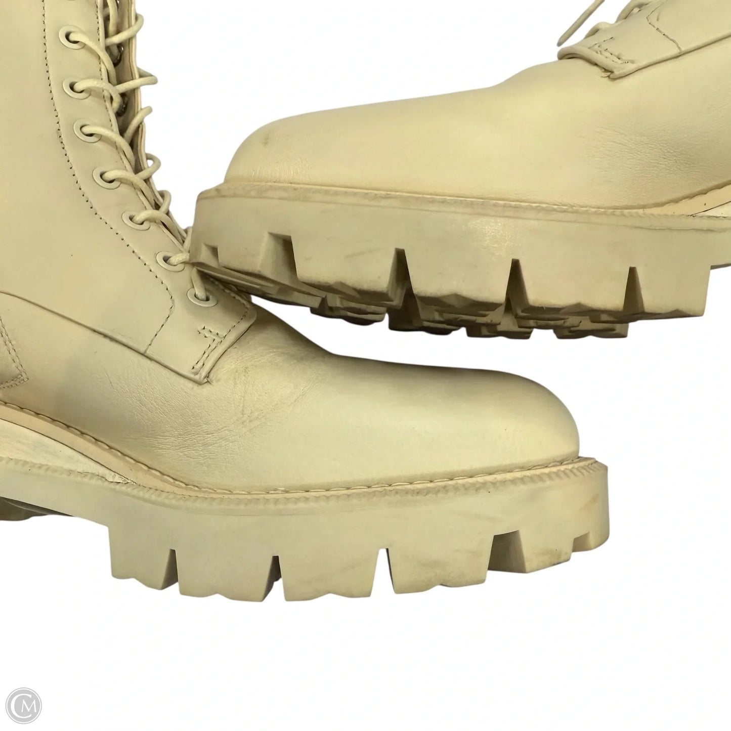 Boots Ankle Heels By Sam Edelman In Cream, Size: 9