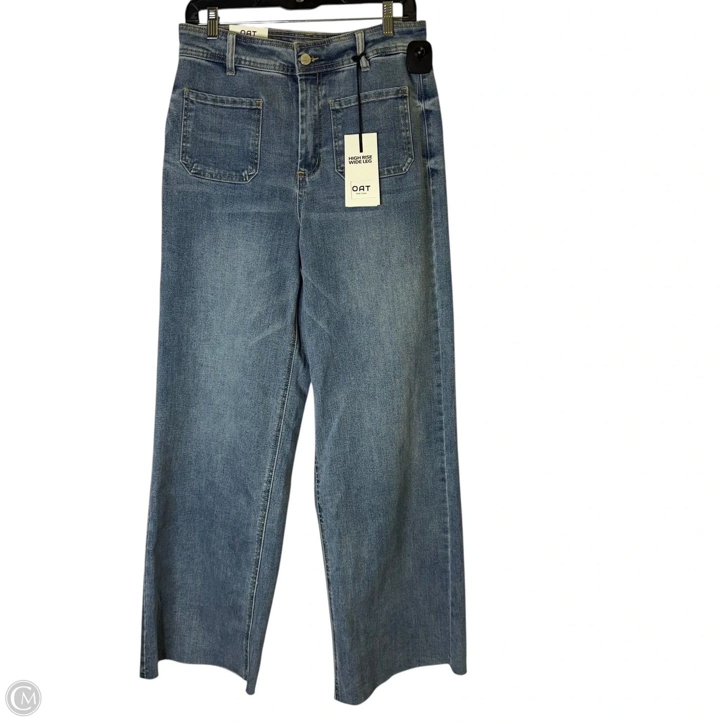 Jeans Wide Leg By Oat In Blue Denim, Size: 8