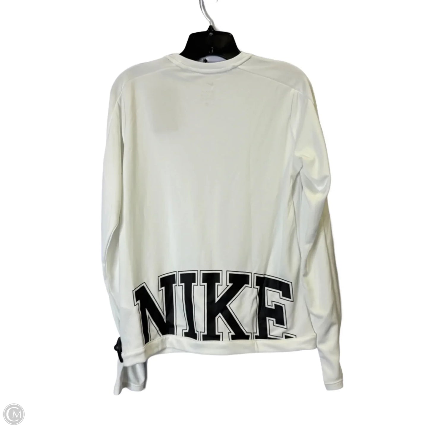 Athletic Top Long Sleeve Crewneck By Nike Apparel In White, Size: S