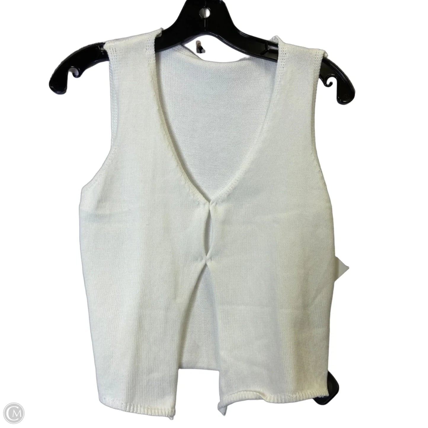 Top Sleeveless Basic By Shein In White, Size: S
