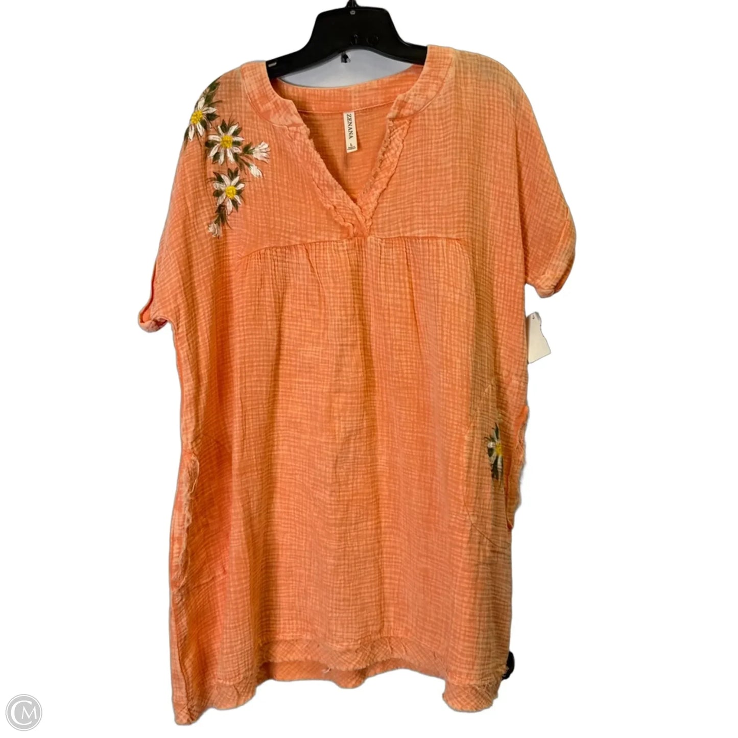 Dress Casual Short By Zenana In Pink, Size: L