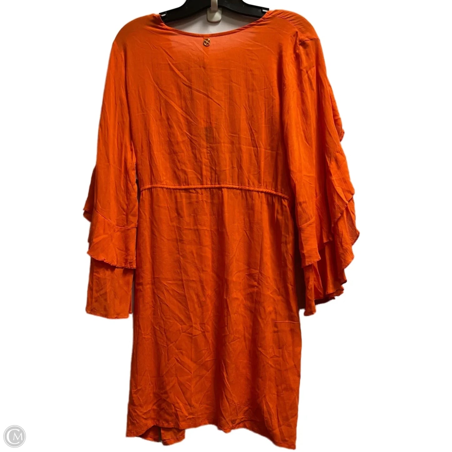 Dress Casual Midi By Clothes Mentor In Orange, Size: M