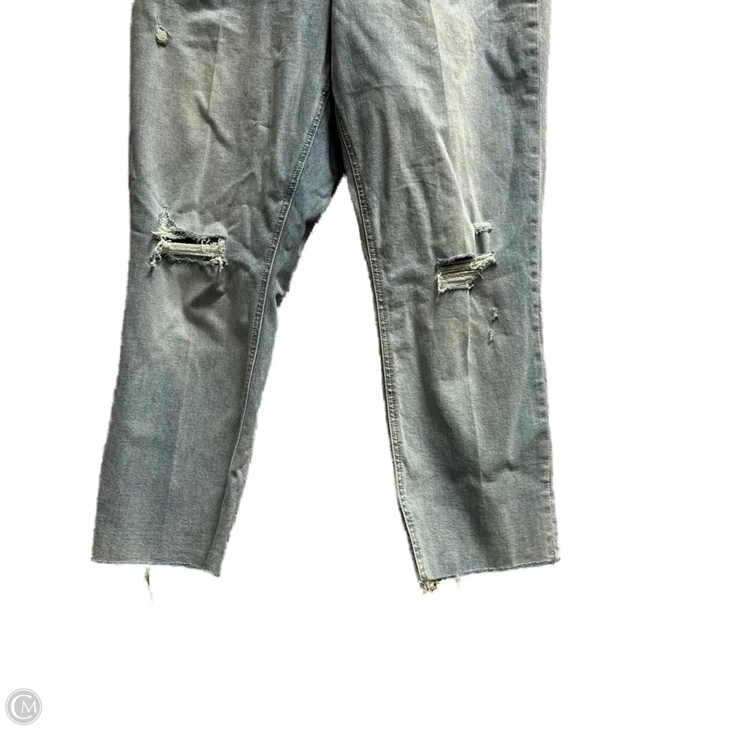 Jeans Straight By Express In Blue Denim, Size: 14