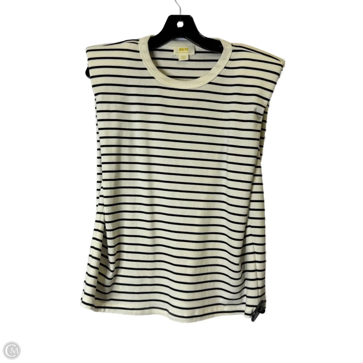 Top Sleeveless By Maeve In Black, Size: S