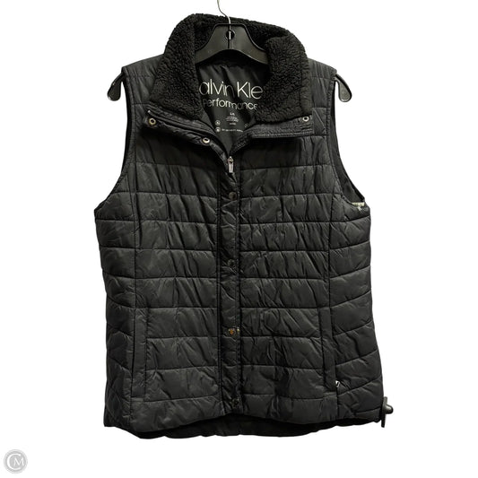 Vest Puffer & Quilted By Calvin Klein Performance In Black, Size: L