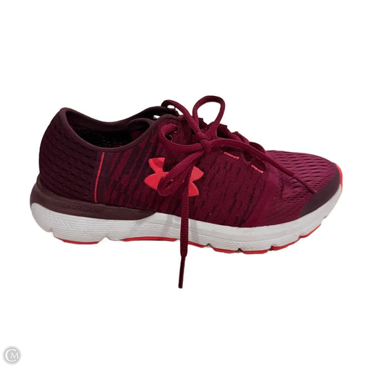 Shoes Athletic By Under Armour In Red, Size: 6