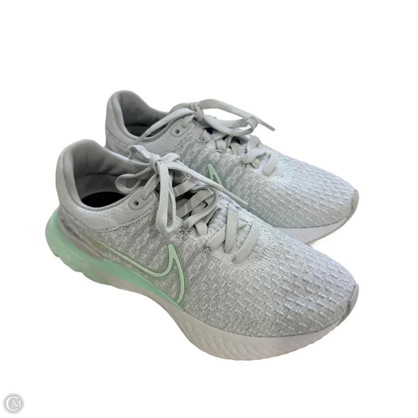 Shoes Athletic By Nike In Green & Grey, Size: 6