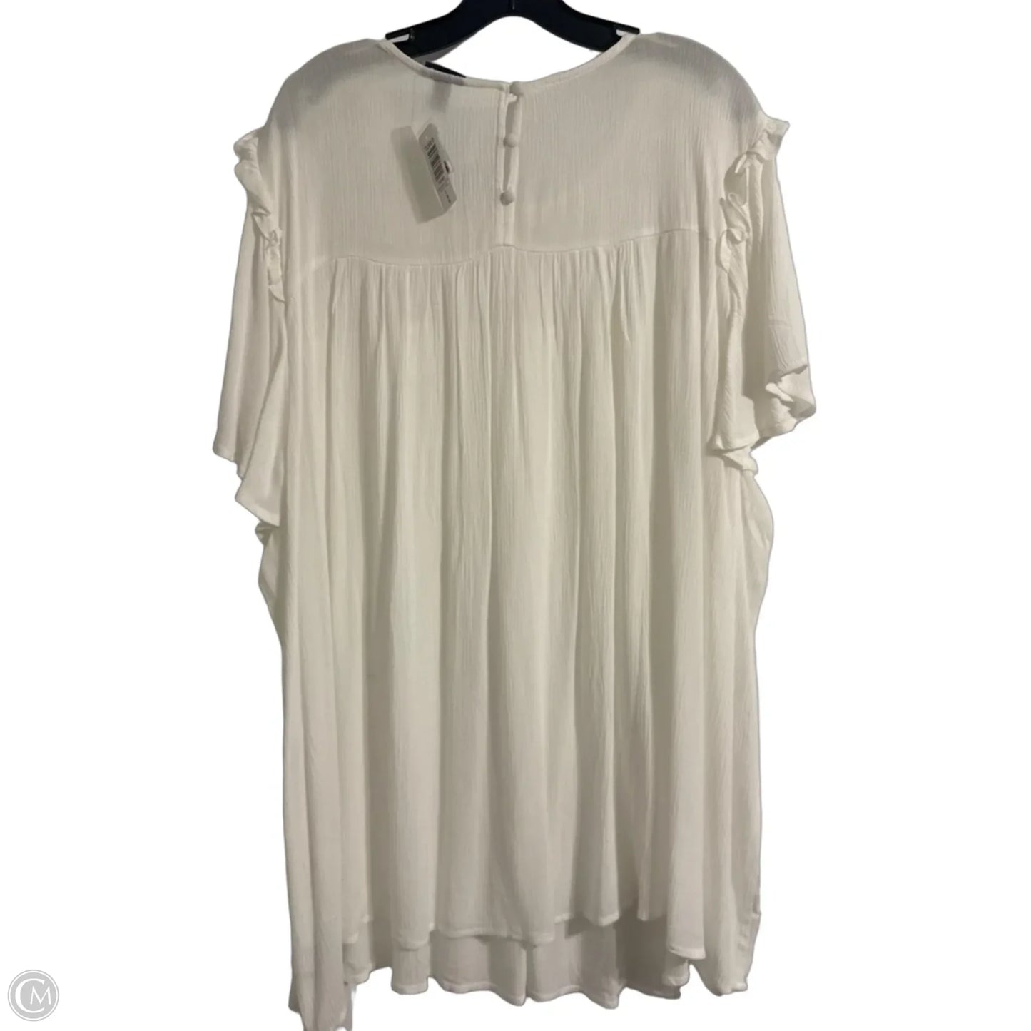 Top Short Sleeve By Torrid In White, Size: 5