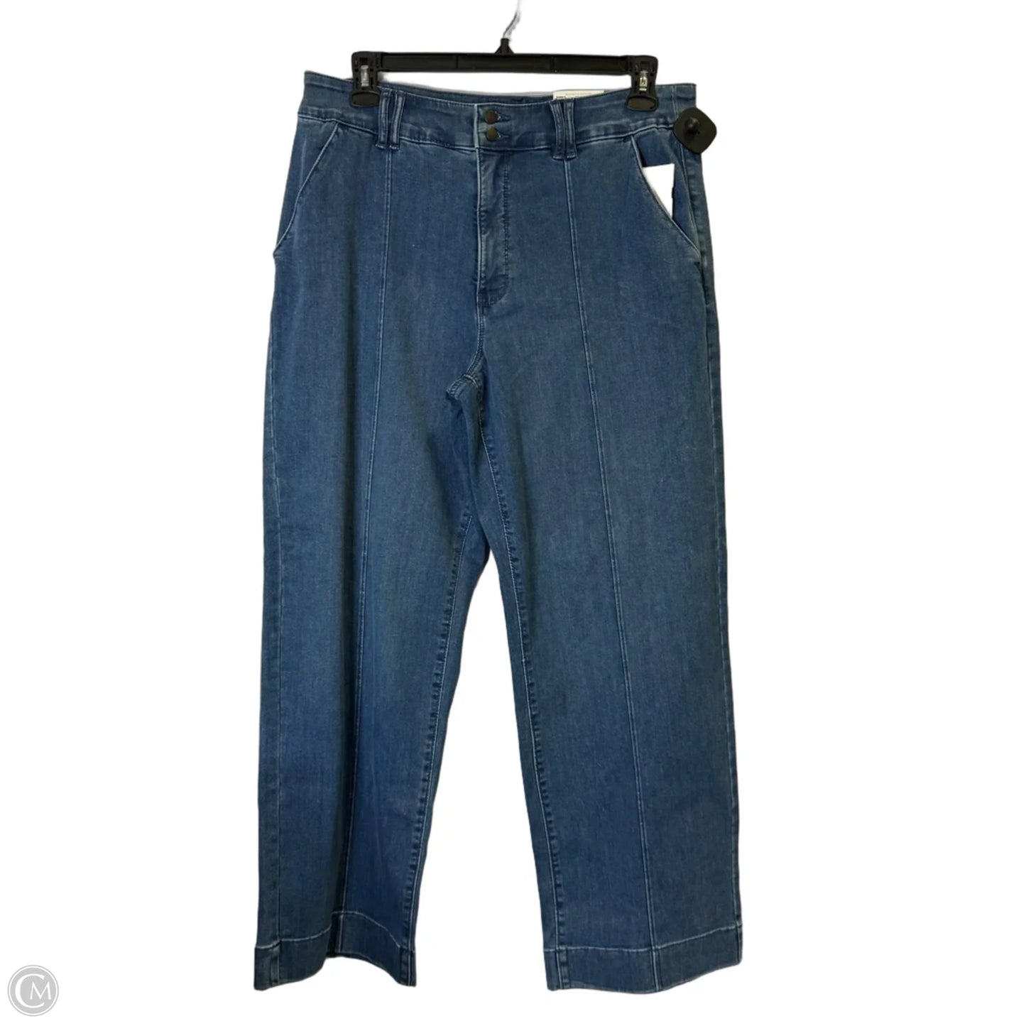 Jeans Wide Leg By Croft And Barrow In Blue Denim, Size: 16