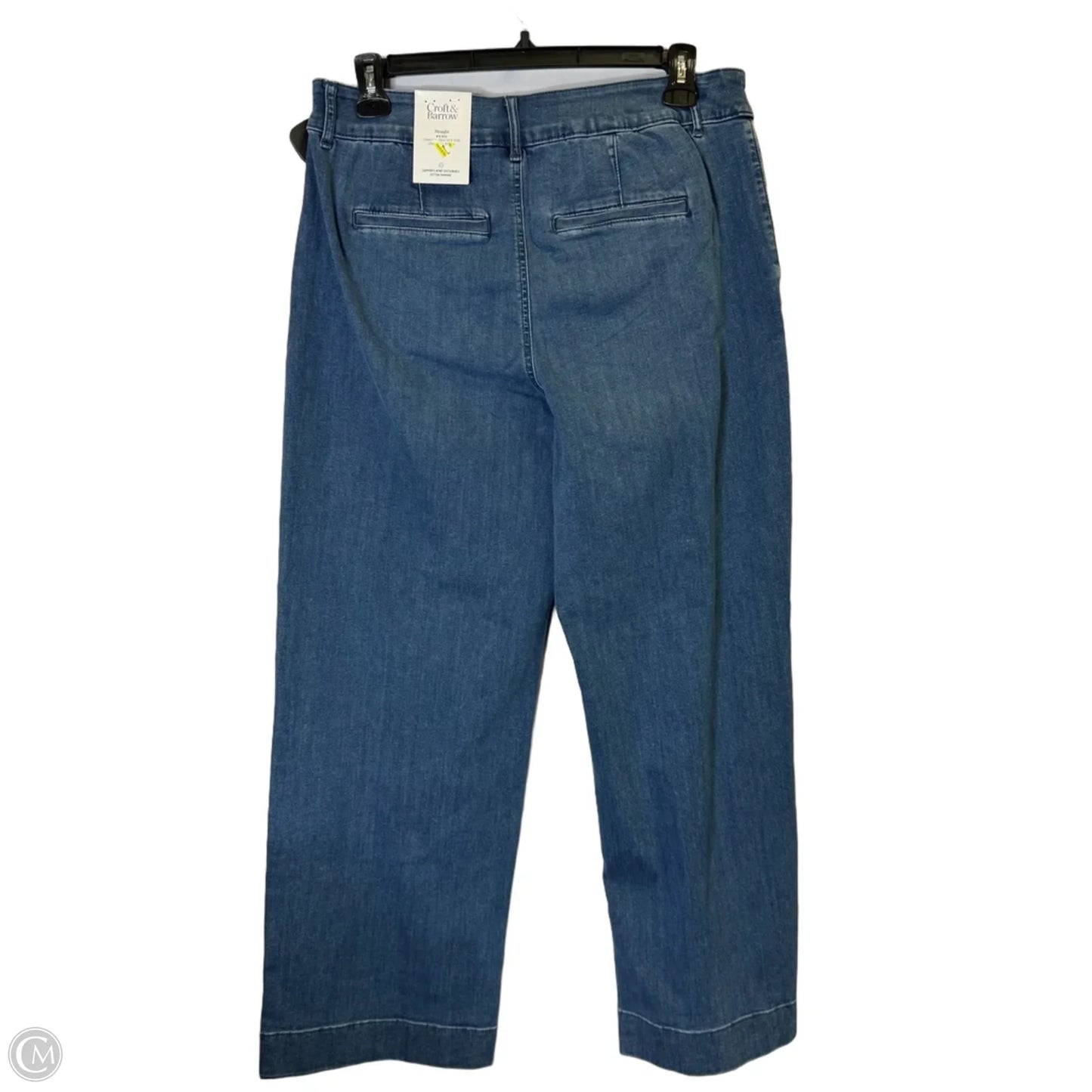 Jeans Wide Leg By Croft And Barrow In Blue Denim, Size: 16