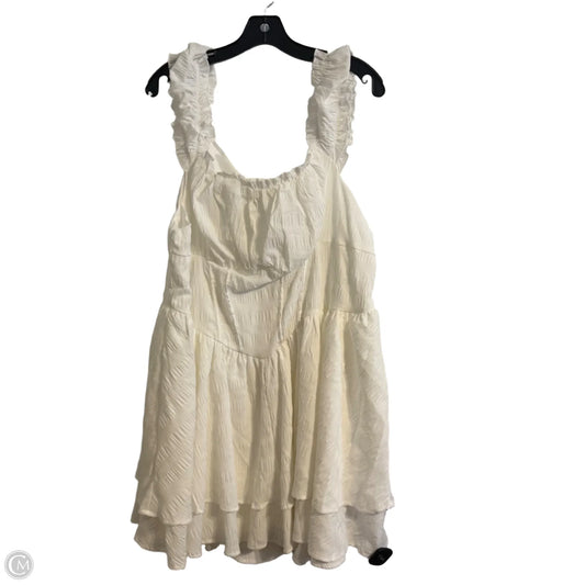 Romper By Shein In White, Size: 4x