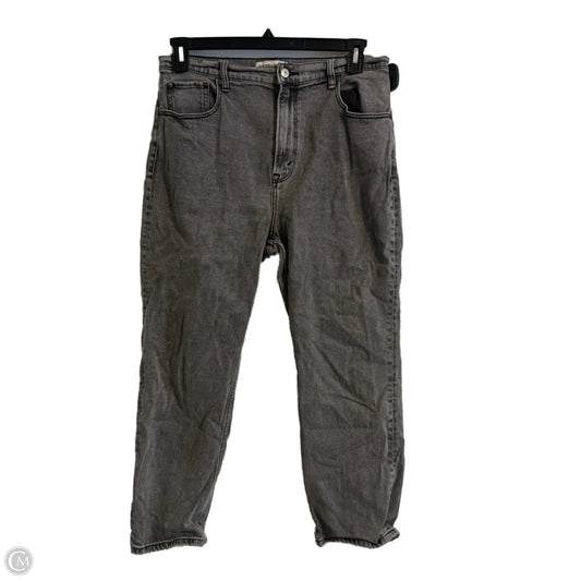 Jeans Skinny By Abercrombie And Fitch In Grey Denim, Size: 12