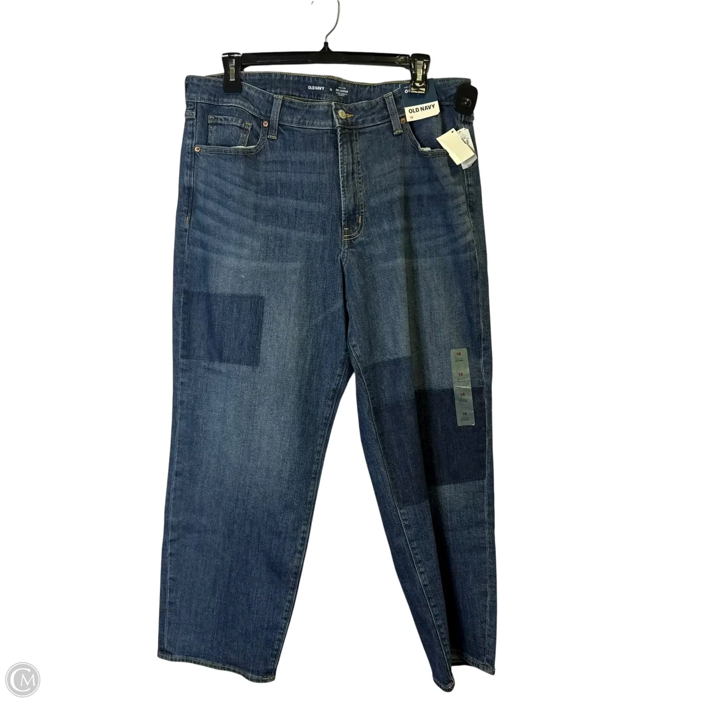 Jeans Straight By Old Navy In Blue Denim, Size: 18