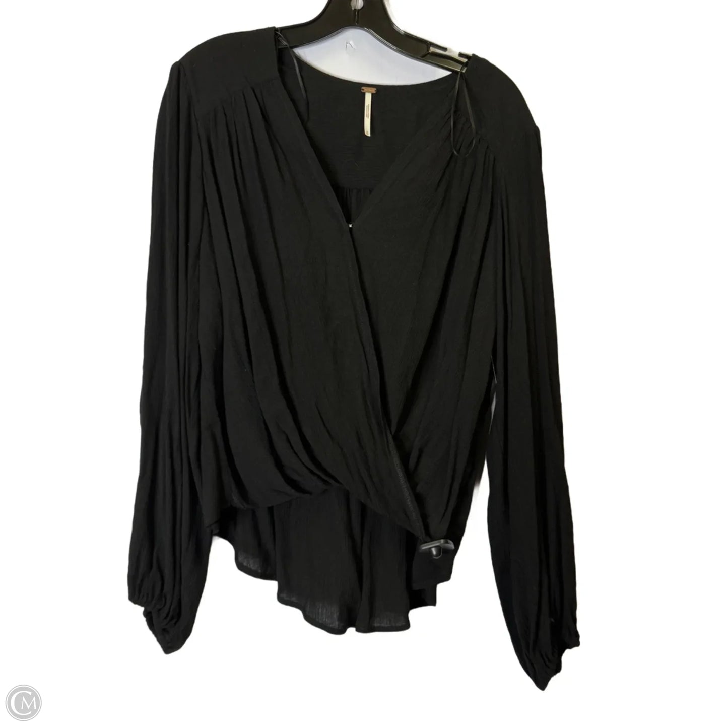 Top Long Sleeve By Free People In Black, Size: M