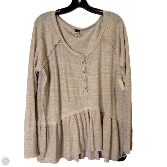 Top Long Sleeve By We The Free In Purple, Size: M