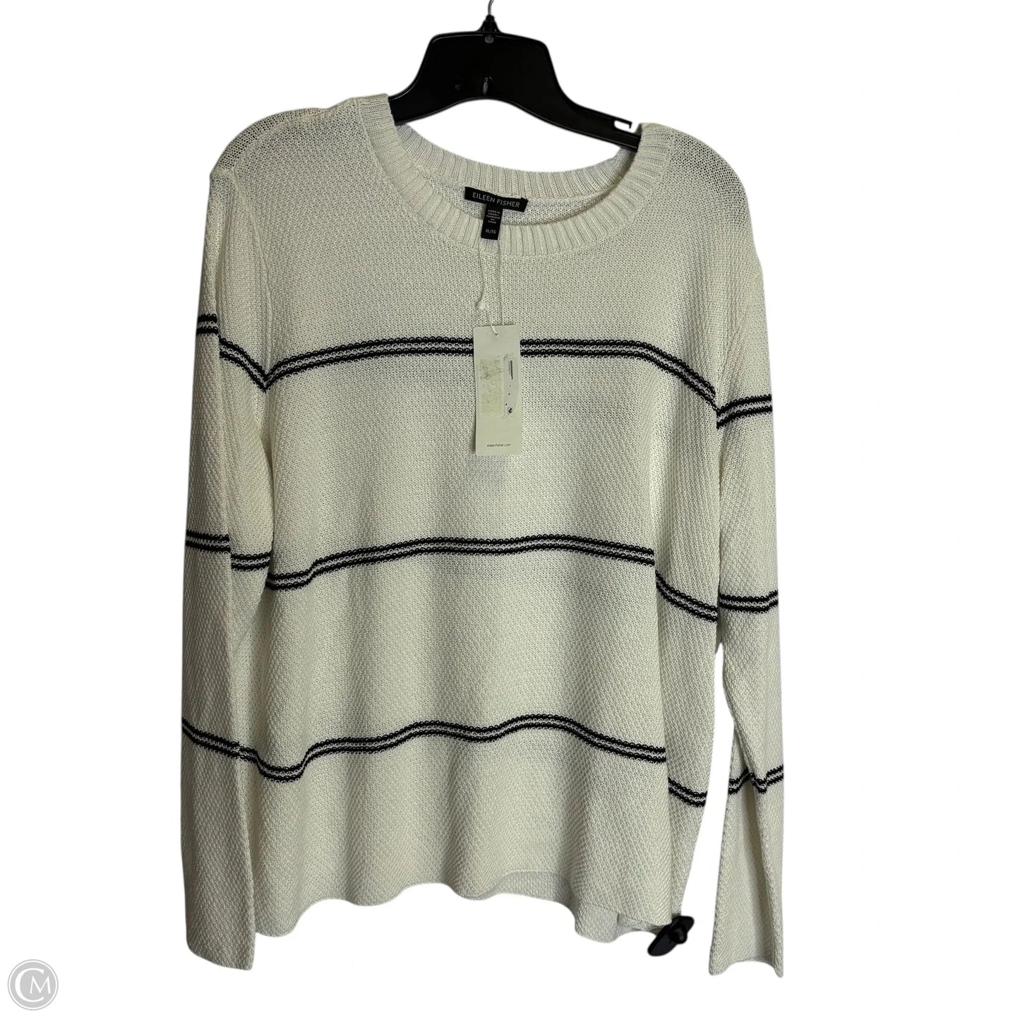 Sweater By Eileen Fisher In White, Size: Xl