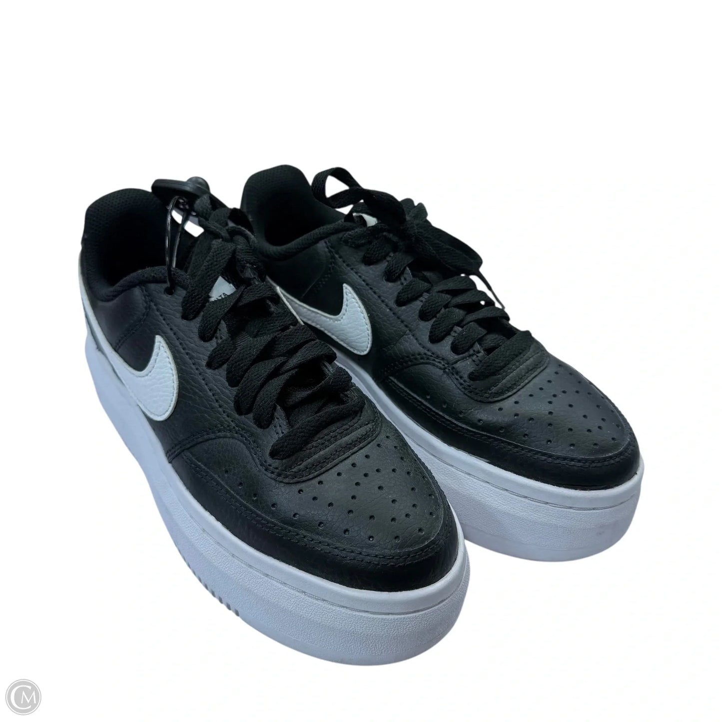 Shoes Sneakers Platform By Nike In Black & White, Size: 7