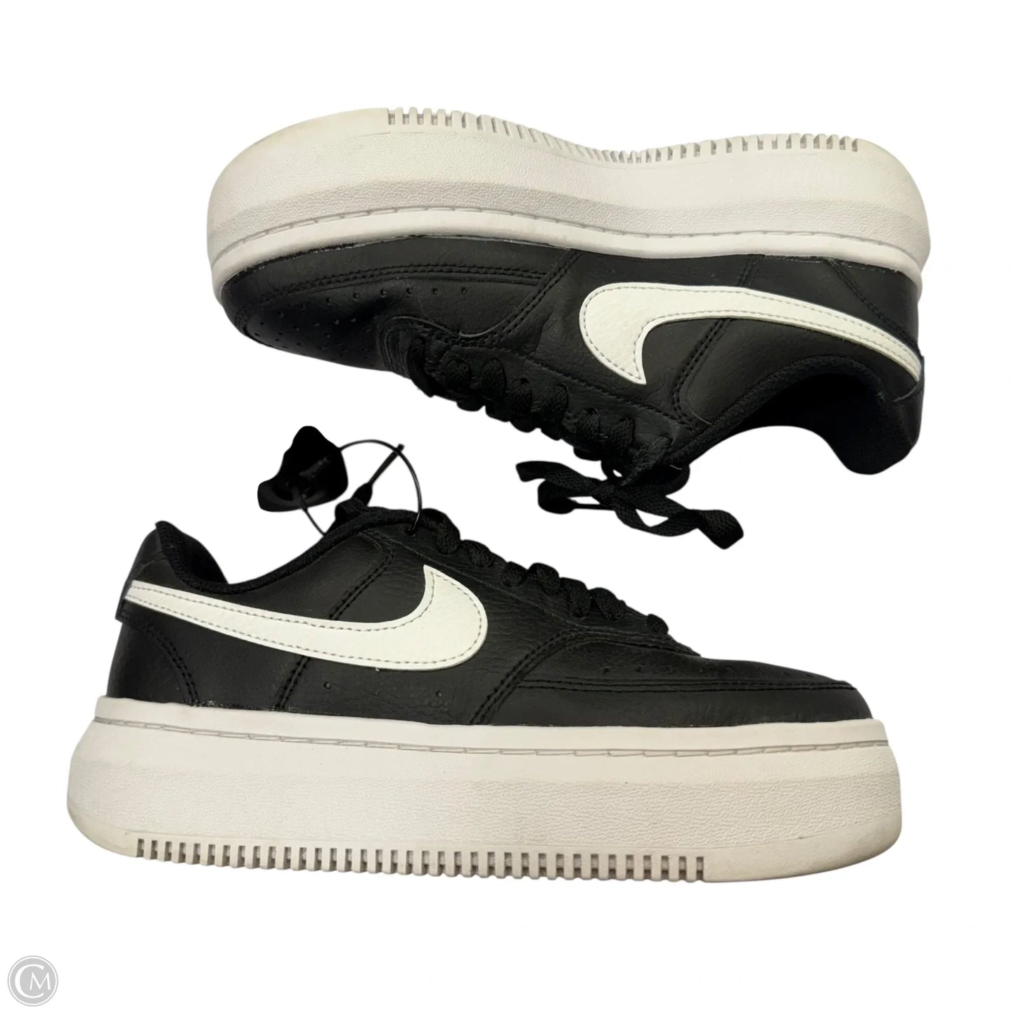 Shoes Sneakers Platform By Nike In Black & White, Size: 7