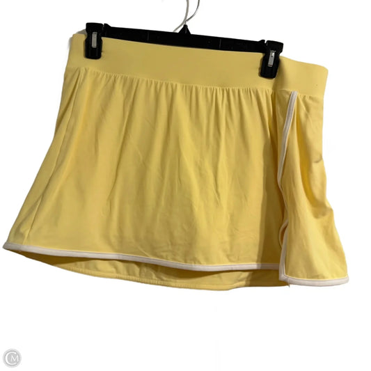 Athletic Skort By All In Motion In Yellow, Size: Xl