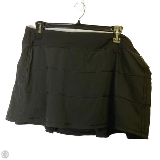 Athletic Skort By Lululemon In Black, Size: 16