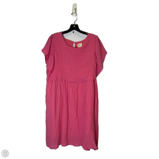Dress Casual Short By Hayden La In Pink, Size: 1x