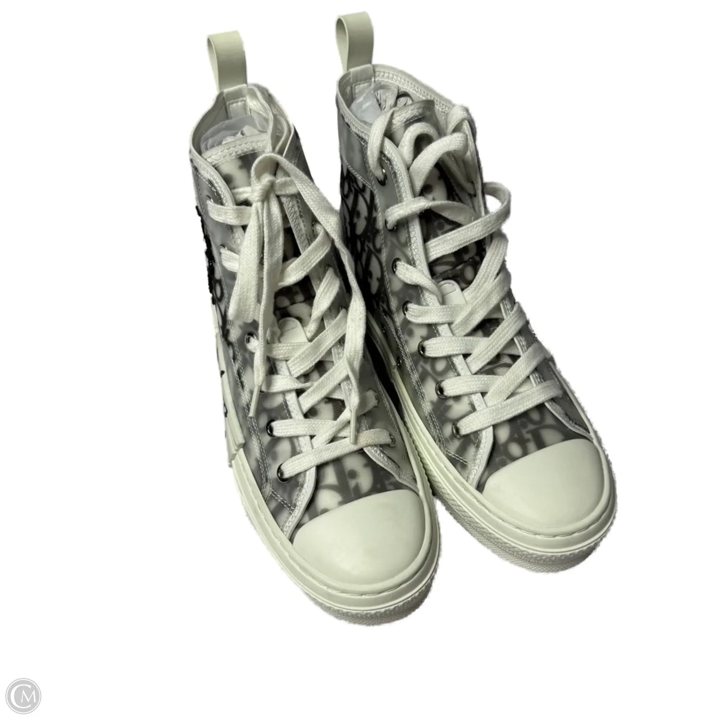 Shoes Luxury Designer By Dior In Black & White, Size: 9