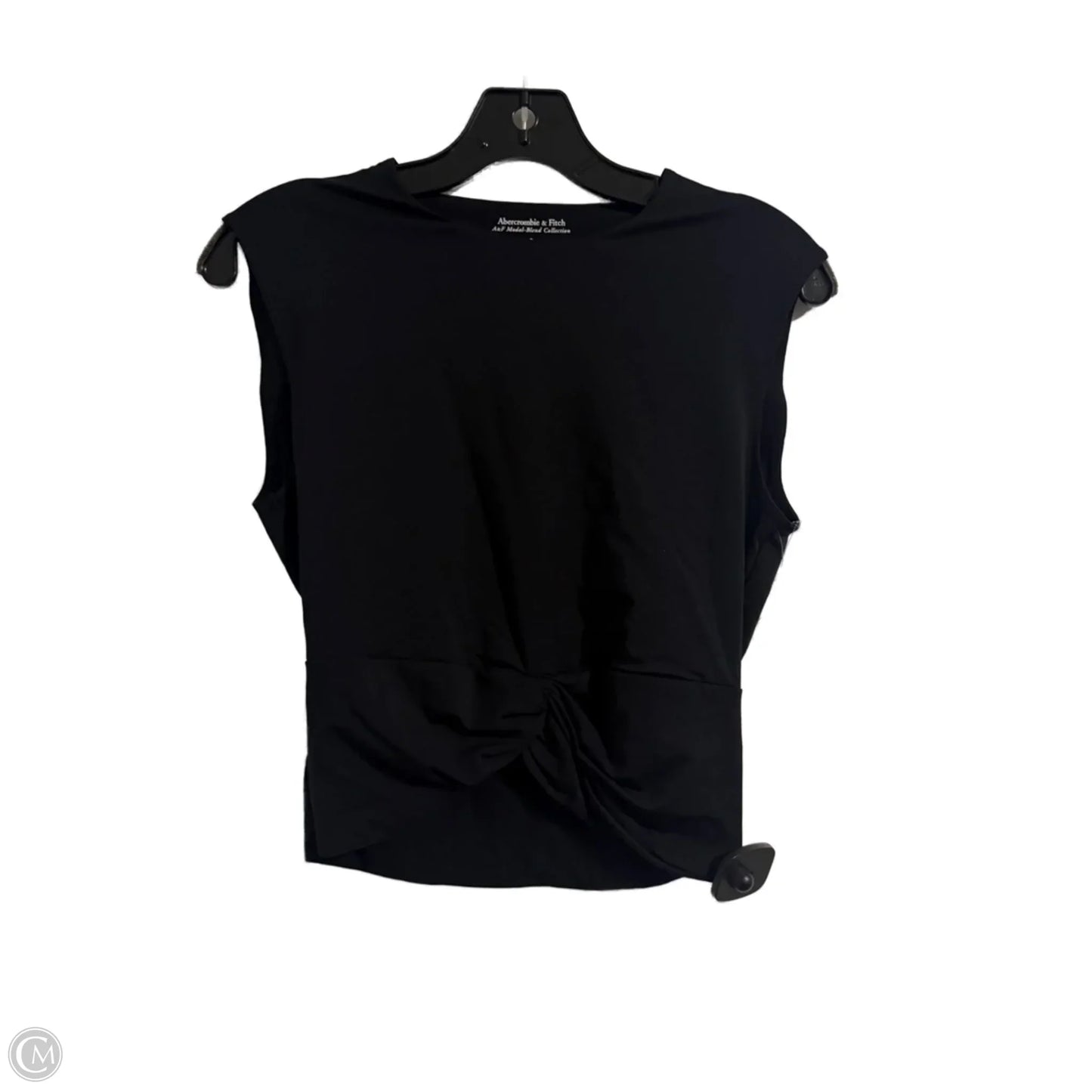 Top Short Sleeve By Abercrombie And Fitch In Black, Size: S
