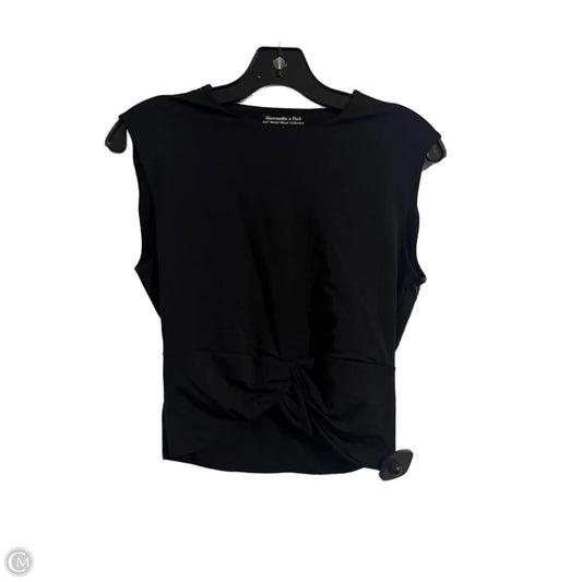 Top Short Sleeve By Abercrombie And Fitch In Black, Size: S