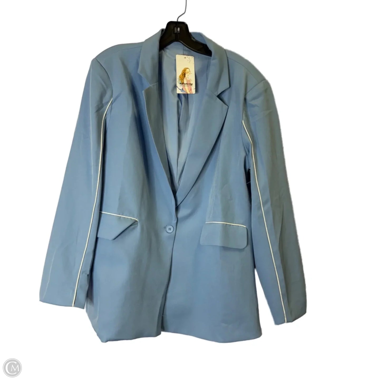 Blazer By Clothes Mentor In Blue, Size: Xl