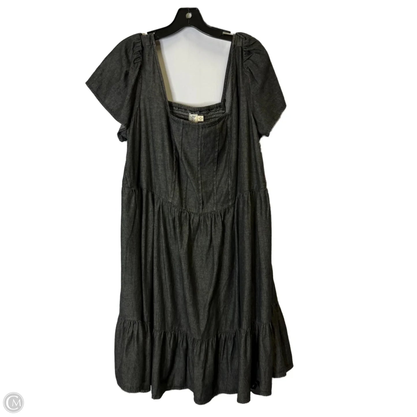 Dress Casual Short By Terra & Sky In Grey, Size: 1x