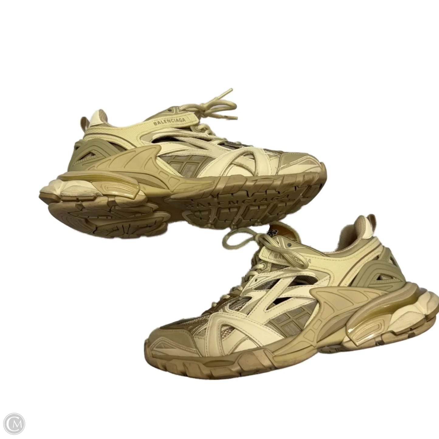 Shoes Luxury Designer By Balenciaga In Tan, Size: 9