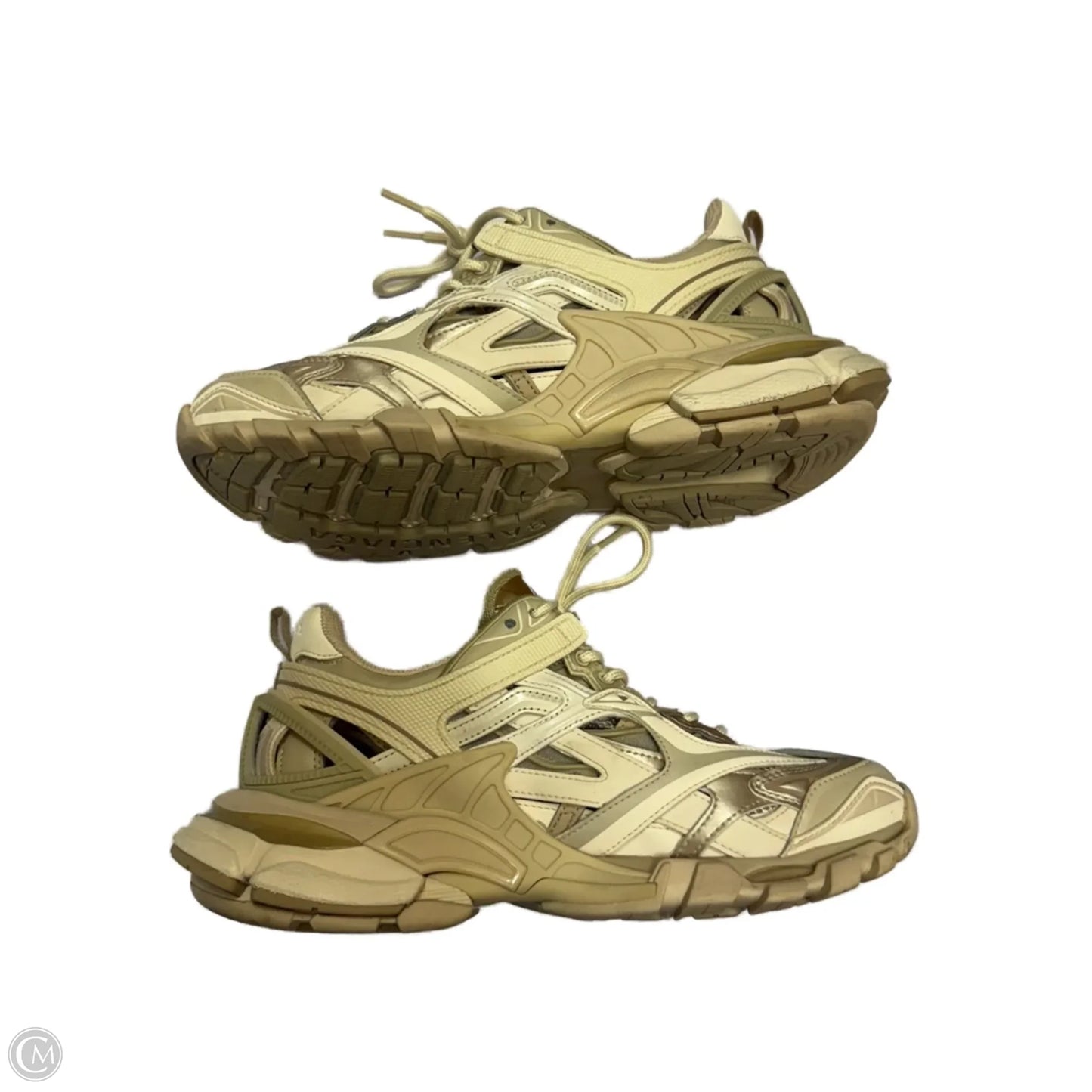 Shoes Luxury Designer By Balenciaga In Tan, Size: 9