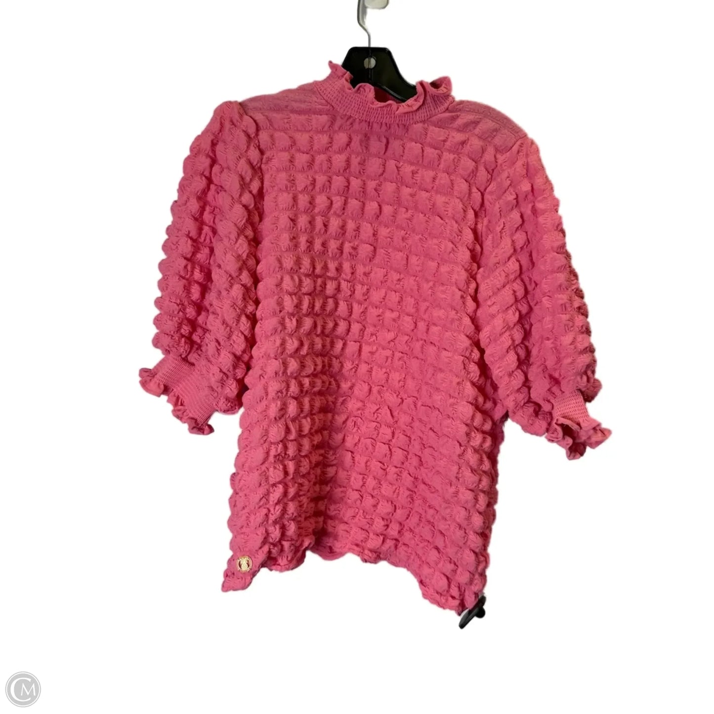 Top Short Sleeve By Simply Southern In Pink, Size: S