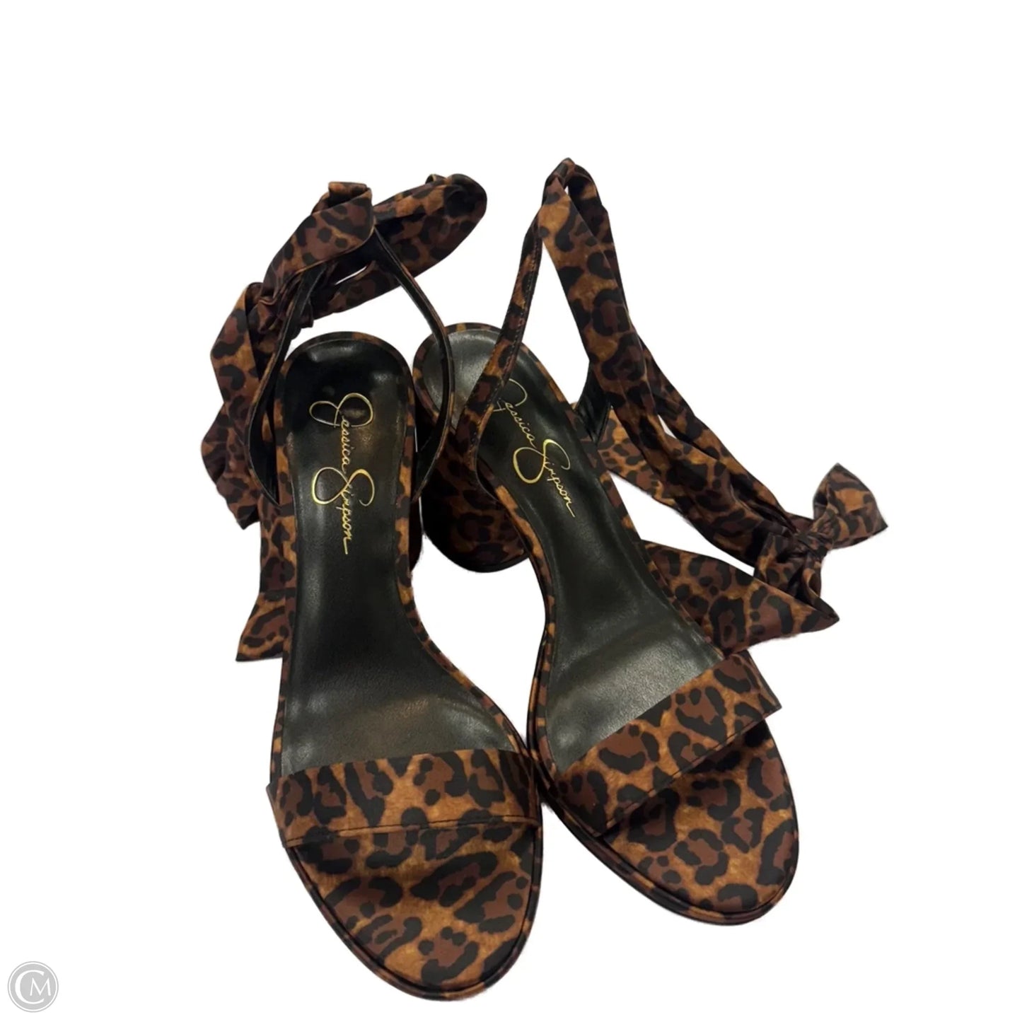 Shoes Heels Block By Jessica Simpson In Animal Print, Size: 10