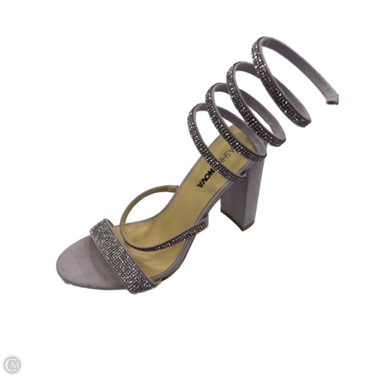 Shoes Heels Block By Fashion Nova In Purple, Size: 6.5