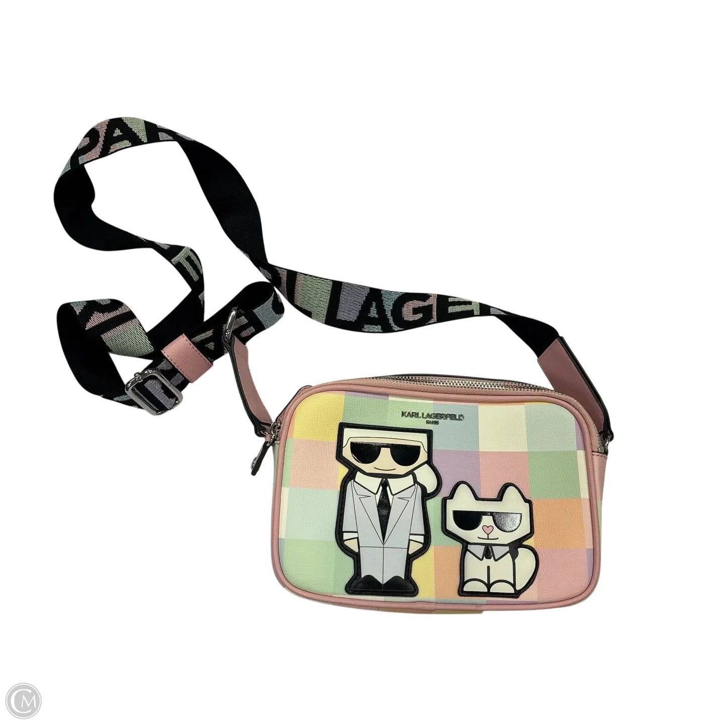 Crossbody Designer By Karl Lagerfeld, Size: Medium