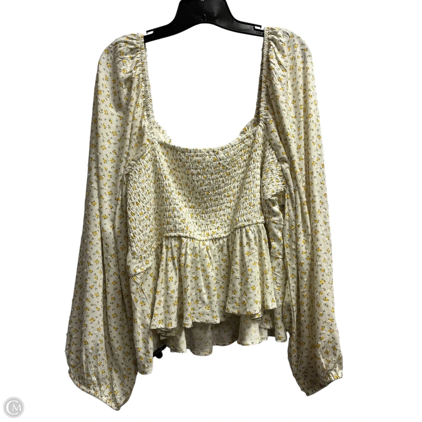 Top Long Sleeve By Arula In White, Size: 3x