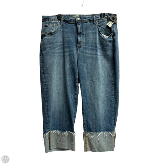 Jeans Straight By Pilcro In Blue Denim, Size: 24