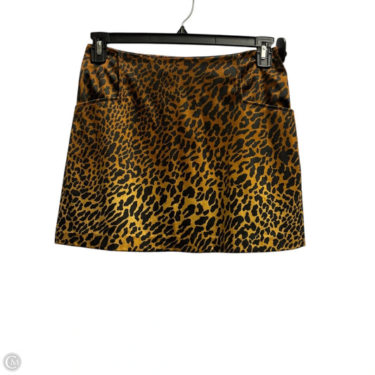 Skirt Mini & Short By Ecote In Animal Print, Size: 6